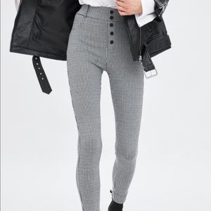 Zara plaid leggings